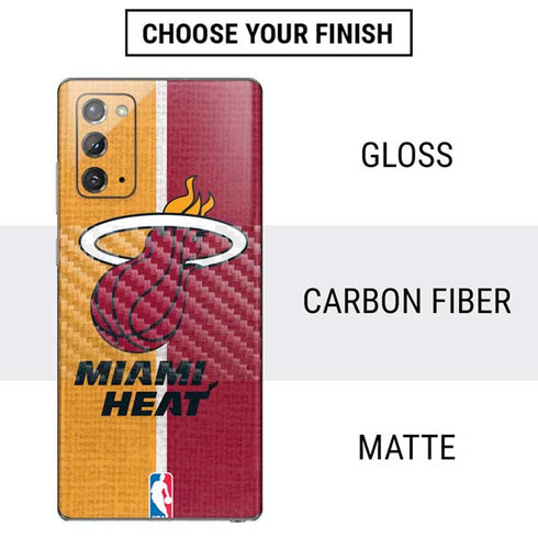 NBA Miami Heat Canvas Galaxy Note20 5G Skin